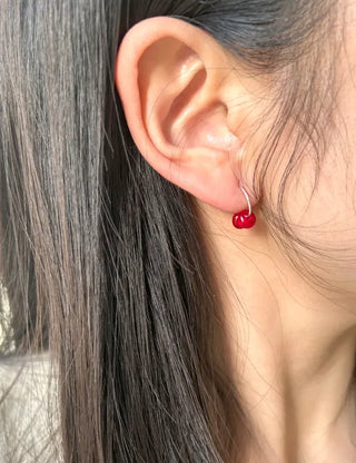 Glass Beads Spring/Summer Mini Ring Earrings