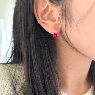 Glass Beads Spring/Summer Mini Ring Earrings