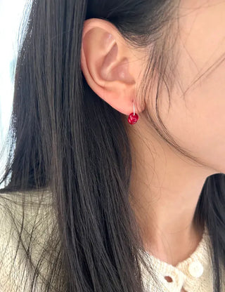 Glass Beads Spring/Summer Mini Ring Earrings