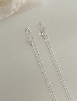 Silver 925 Basic Cubic Pearl Chain Necklace