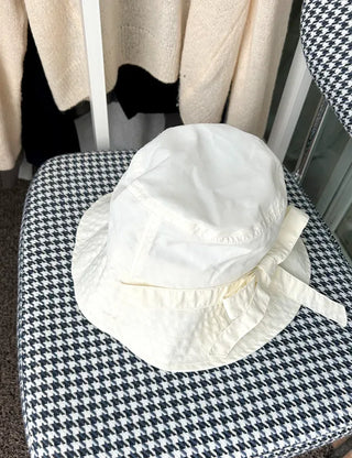 Ribbon strap bucket hat safari summer hat