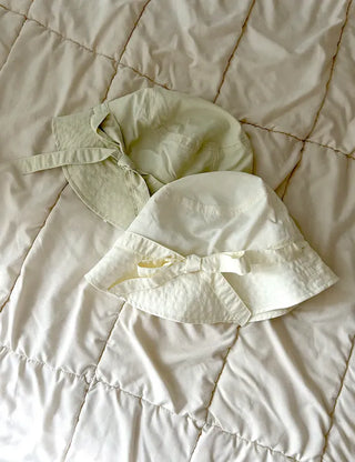 Ribbon strap bucket hat safari summer hat