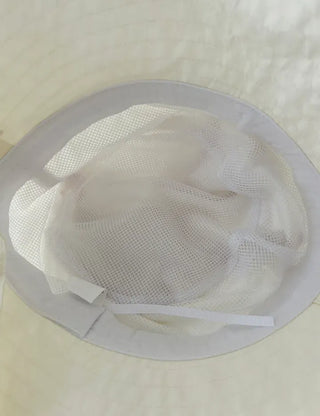 Ribbon strap bucket hat safari summer hat
