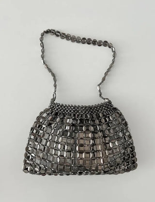 Beaded Pearl Silver Bag Summer Mini Shoulder Bag