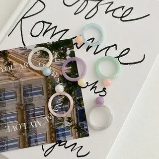 1+1 Marble Bead Formica Ring