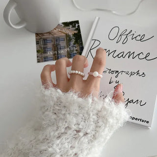 1+1 Marble Bead Formica Ring