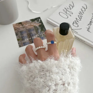1+1 Marble Bead Formica Ring