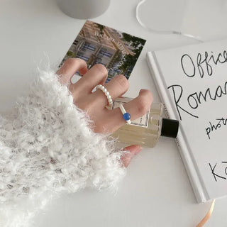 1+1 Marble Bead Formica Ring