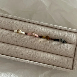 1+1 Marble Bead Formica Ring
