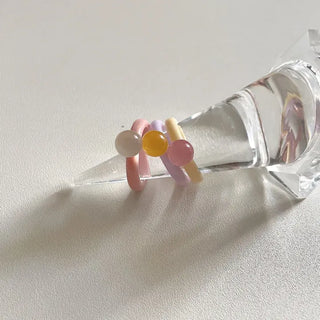 1+1 Marble Bead Formica Ring