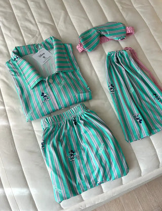 Piece Set Authentic Disney Summer Pajamas Couple Pajamas