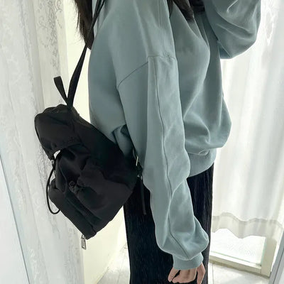 Lightweight nylon mini backpack with good storage and buckle