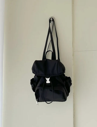 Lightweight nylon mini backpack with good storage and buckle