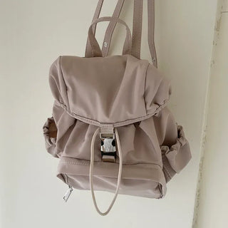 Lightweight nylon mini backpack with good storage and buckle