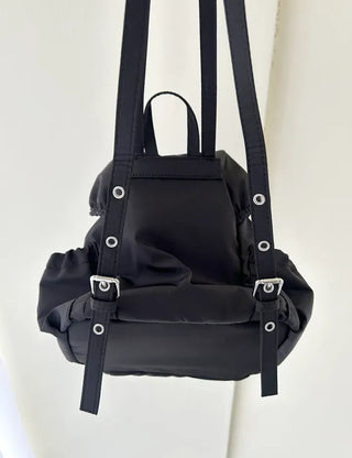 Lightweight nylon mini backpack with good storage and buckle