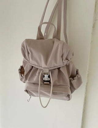 Lightweight nylon mini backpack with good storage and buckle
