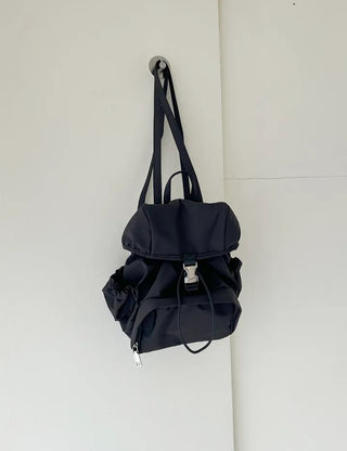 Lightweight nylon mini backpack with good storage and buckle