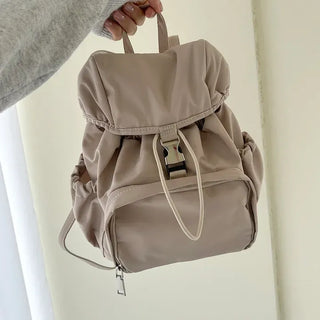 Lightweight nylon mini backpack with good storage and buckle