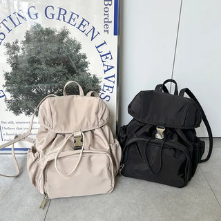 Lightweight nylon mini backpack with good storage and buckle