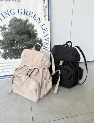 Lightweight nylon mini backpack with good storage and buckle