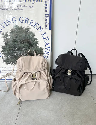 Lightweight nylon mini backpack with good storage and buckle