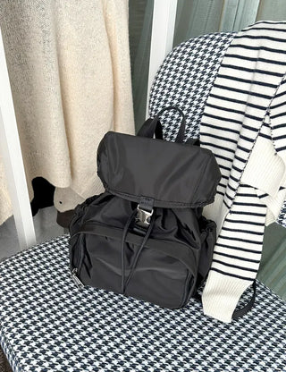 Lightweight nylon mini backpack with good storage and buckle