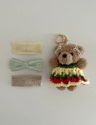 2 Types of Punched Lace Ribbon Snap Clips Hair Claw Clips