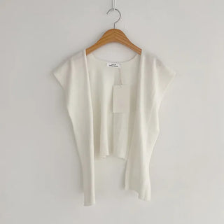 Spring Plain Pastel Cardigan Knit Shoulder Shawl