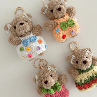 Resort look dress, teddy bear keyring, bag decoration