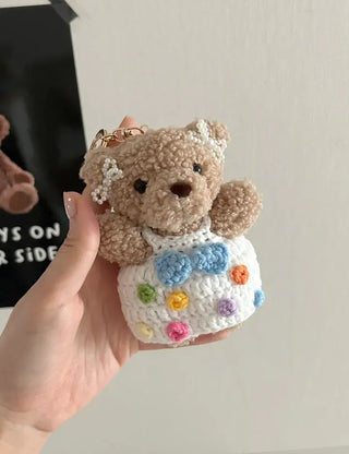 Resort look dress, teddy bear keyring, bag decoration