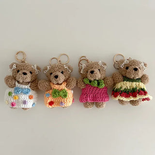 Resort look dress, teddy bear keyring, bag decoration