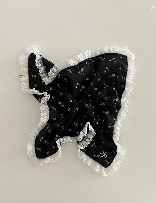 Flower Chiffon Lace Banana Pin / Scrunchie