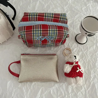 Pearl Headband Teddy Bear Cute Keyring