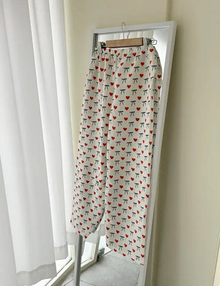 Navy Ribbon Homewear Pajamas Women's Sleepwear Pants
