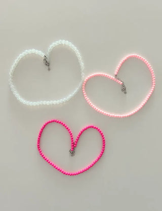 Basic beaded layered fashion necklace