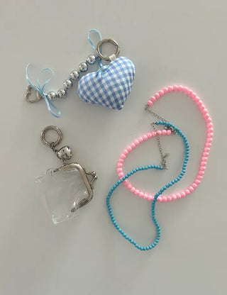 Basic beaded layered fashion necklace