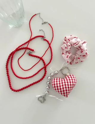 Simple daily layered mini bead necklace