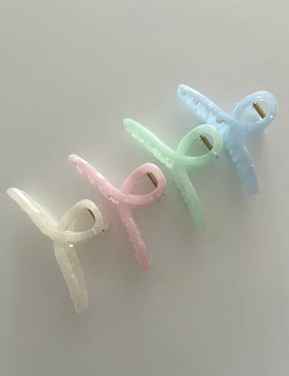 Type Milk Marble Large Claw Updo Hairpin