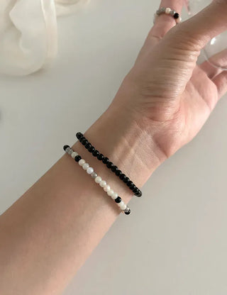 Merry Shop Simple Glass Bead Handmade Bracelet