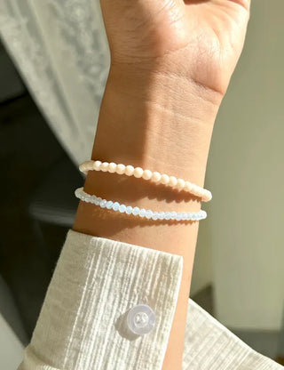 Merry Shop Simple Glass Bead Handmade Bracelet