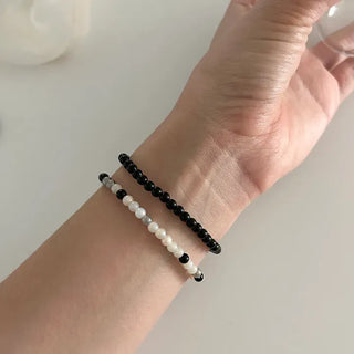 Merry Shop Simple Glass Bead Handmade Bracelet