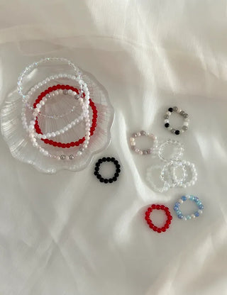 Merry Shop Simple Glass Bead Handmade Bracelet