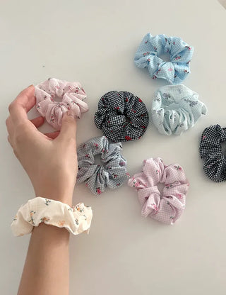 1+1 Bloom Flower Ribbon Scrunchie Hairband