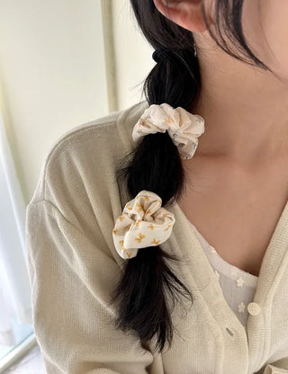 1+1 Bloom Flower Ribbon Scrunchie Hairband