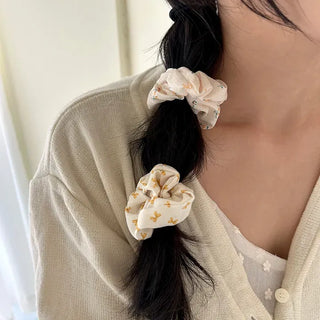 1+1 Bloom Flower Ribbon Scrunchie Hairband