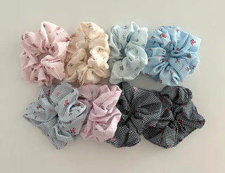 1+1 Bloom Flower Ribbon Scrunchie Hairband