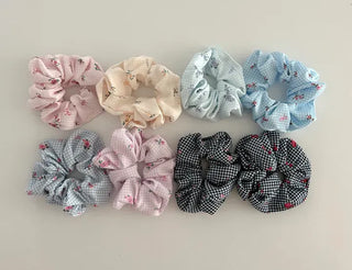 1+1 Bloom Flower Ribbon Scrunchie Hairband