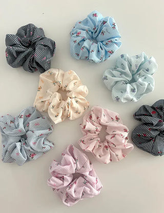 1+1 Bloom Flower Ribbon Scrunchie Hairband