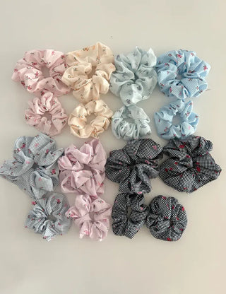 1+1 Bloom Flower Ribbon Scrunchie Hairband