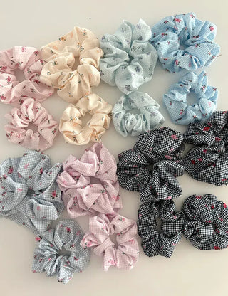 1+1 Bloom Flower Ribbon Scrunchie Hairband